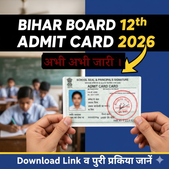 Bihar Board Class 12th Admit Card 2026