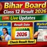 Bihar Board Class 12 Result 2026