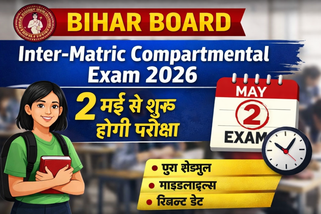 Bihar Board Inter-Matric Compartmental Exam Date 2026